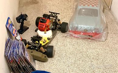 600 Abarth radiocomandata motore a scoppio