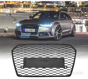 GRIGLIA PER AUDI A6 4G 14-18 LOOK RS6 NERO LUCIDO