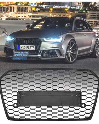 GRIGLIA PER AUDI A6 4G 14-18 LOOK RS6 NERO LUCIDO