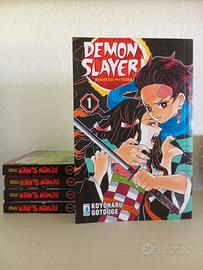 Manga demon Slayer vol. 1-5 ita