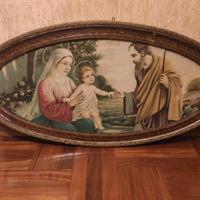 quadro ovale immagine religiosa fine 800