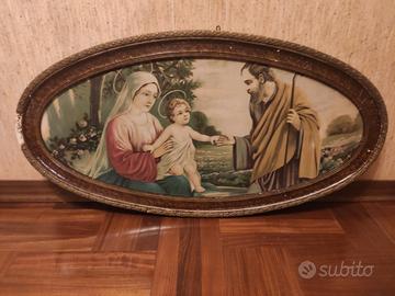 quadro ovale immagine religiosa fine 800