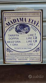 antico prezzario di casa di piacere 