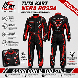 Tuta kart racing personalizzabile