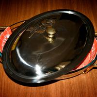 Pirofila in Pirex con portantina regolabile