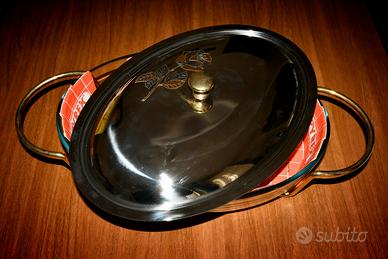 Pirofila in Pirex con portantina regolabile