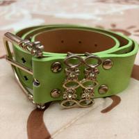 Cintura verde con strass