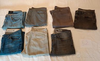 Jeans e pantaloni taglia 52 uomo