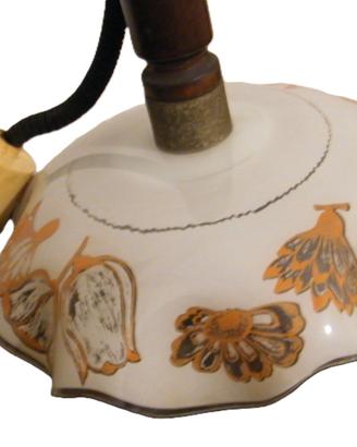 Lampadario vintage anni 50/60 in vetro Art Dèco
