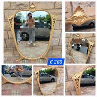 Specchio antico Barocco dorato rett. Ovali