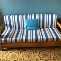 Divani pino russo massello con cuscini nuovi