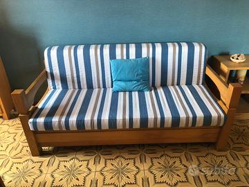 Divani pino russo massello con cuscini nuovi