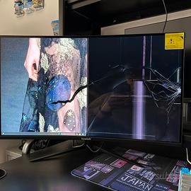Monitor Gaming Curvo Gawfolk - Schermo Rotto