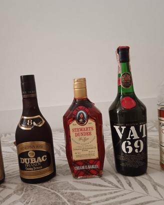 Bottiglie varie anni 70/80