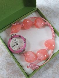 Orologio con cinturino cuori