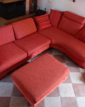 Divano Dondi Penisola con Pouf