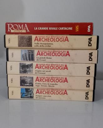 6 VHS - Archeologia 