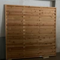 Parete frangivento in legno da esterno