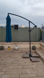 ombrellone da giardino con manovella