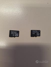 Micro SD 4 e 16 GB