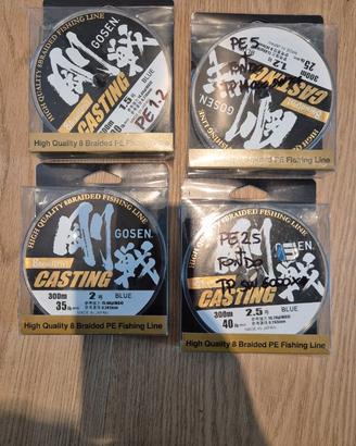 Trecciati spinning Goosen w8 casting