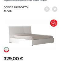 Letto matrimoniale contenitore - Conforama "Bella"