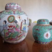 Coppia vasi cinesi altezza 25cm