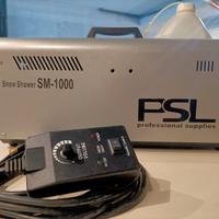 Macchina neve PSL con telecomando + macchina bolle