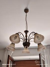 Lampadario a chiave greca