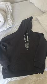 FELPA NERA CON CAPPUCCIO CELINE M