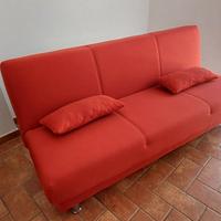 Divano letto/contenitore rosso - Clark