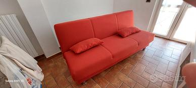 Divano letto/contenitore rosso - Clark