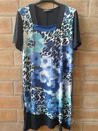 Abito vintage floreale elasticizzato Nazareno Gabr