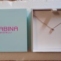 Collana con punto luce in Argento Mabina Gioielli 