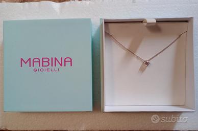 Collana con punto luce in Argento Mabina Gioielli 