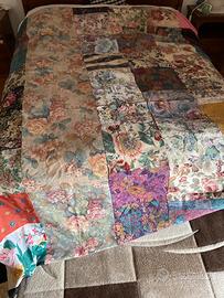 Copriletto patchwork matrimoniale nuovo