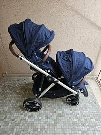 Passeggino gemellare Cybex Gazelle S con 2 sedute