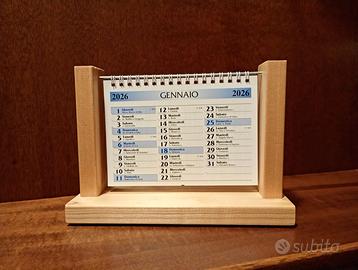 Calendario 2026 artigianale da tavolo