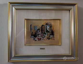 Serigrafia su foglia d'oro di G.Pezzella