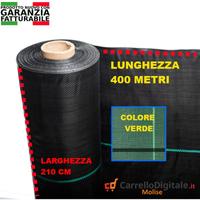 Telo per pacciamatura 210cm x 400m 100gr/mq