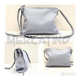 BORSA TRACOLLA COCCINELLE GRIGIA CON PICCOLO GRAFF