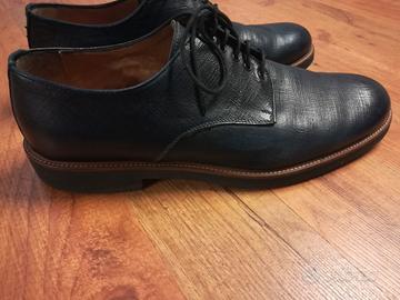 Scarpe uomo vitello blu Baldinini numero 44 Abbigliamento e