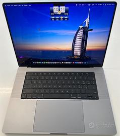 MACBOOK PRO 16 M1 PRO RAM 16GB+SSD 1TB+GARANZIA - Informatica In