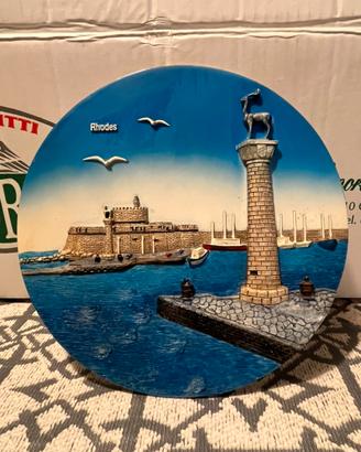 Piatto souvenir Rodi (Grecia)