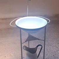 Set da toeletta/lavabo da camera con specchio 