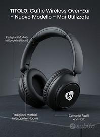 Cuffie Wireless Bluetooth Over-Ear