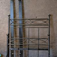 letto singolo in ferro battuto 