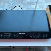 Piastra elettrica 2 fuochi ad induzione