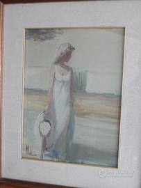 INNOCENZO MELANI (1933) -Dipinto ad olio su tavola