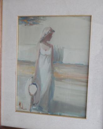 INNOCENZO MELANI (1933) -Dipinto ad olio su tavola
